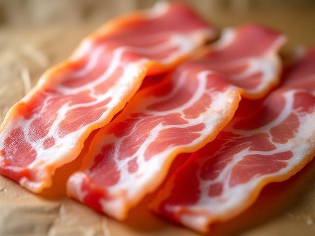 Streaky smoked bacon rashers