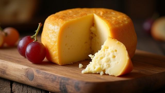 Small truckle of artisan Cheddar cheese